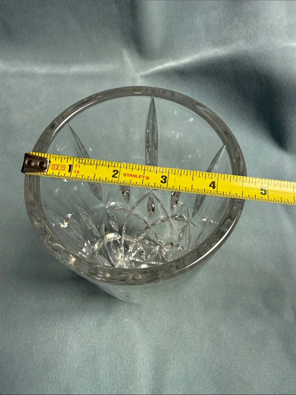 Gorham Lady Ann Clear Cut Crystal Flower Vase